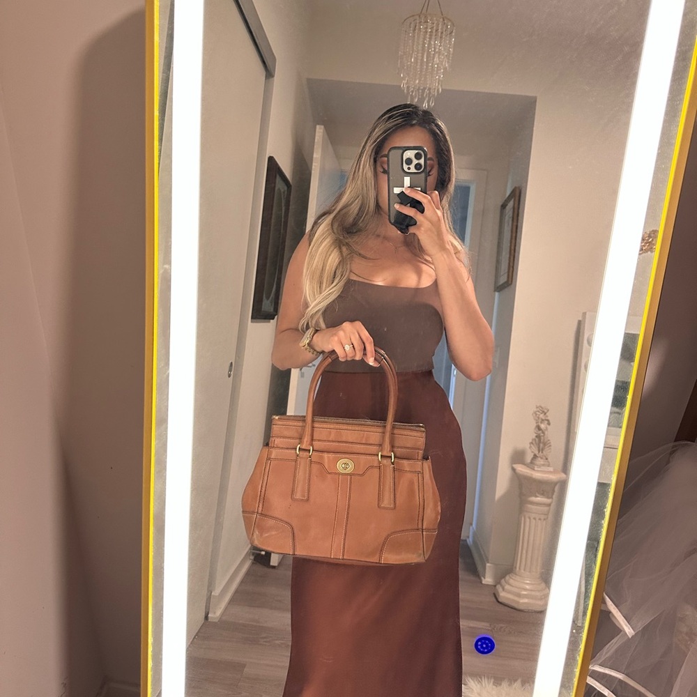 COACH Tiffany Hamptons Leather Bag
